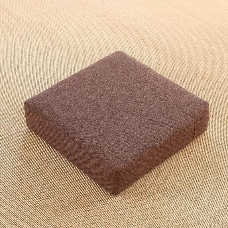 Coussin de méditation carré | Dreamy Sloth® Marron / 40x40 cm