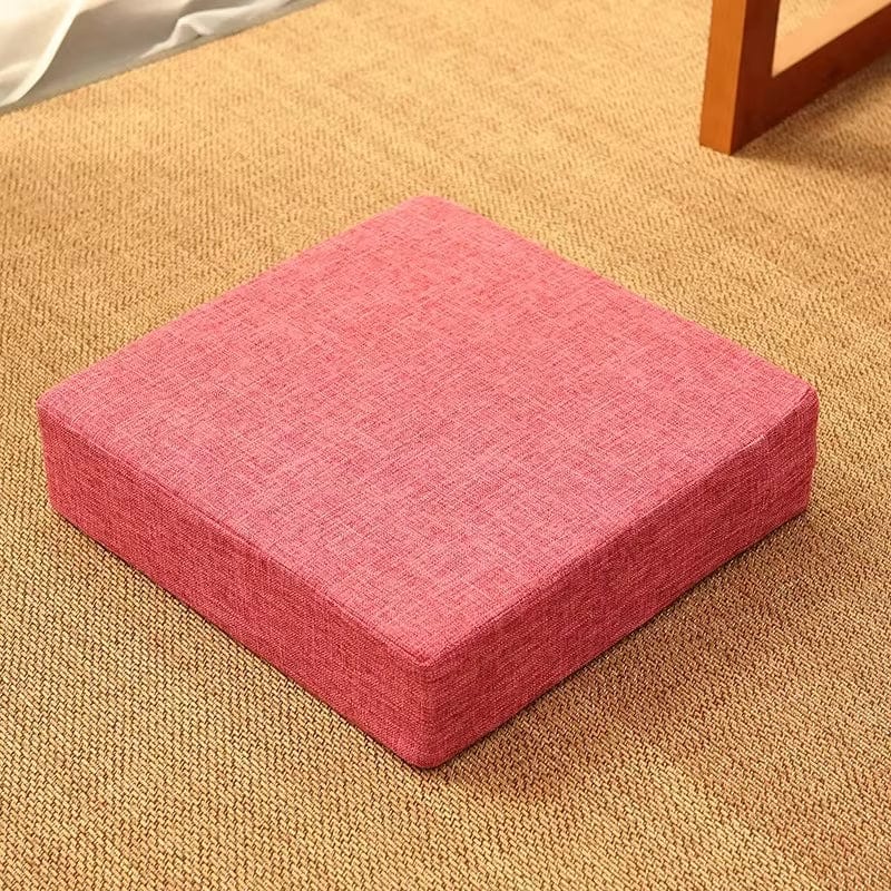 Coussin de méditation carré | Dreamy Sloth® Rose / 40x40 cm