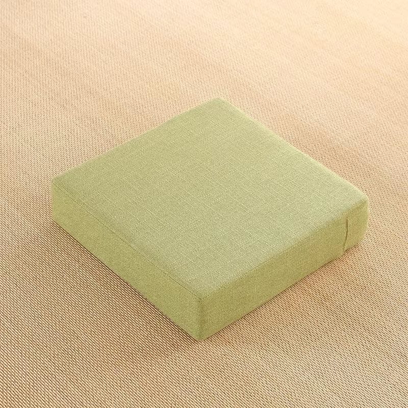 Coussin de méditation carré | Dreamy Sloth® Vert / 40x40 cm