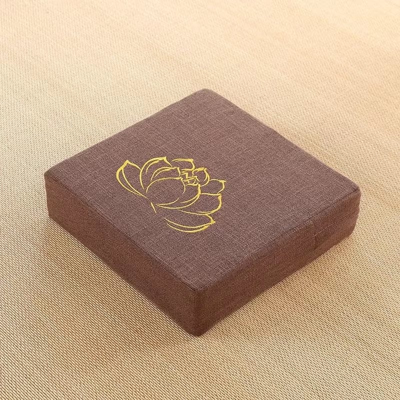 Coussin de méditation yoga | Dreamy Sloth® Marron / 40x40 cm