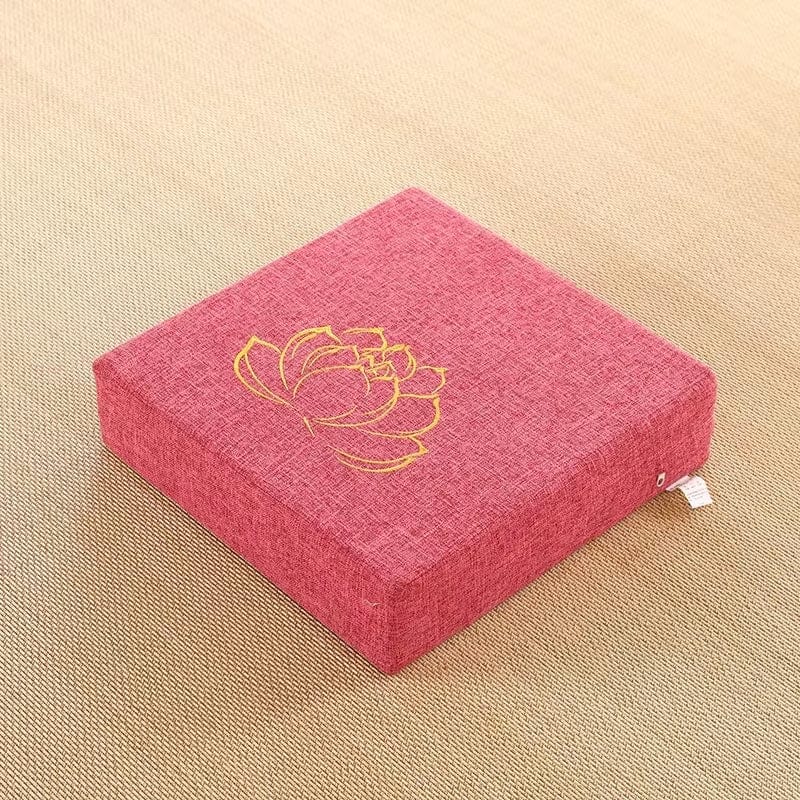 Coussin de méditation yoga | Dreamy Sloth® Rose / 40x40 cm
