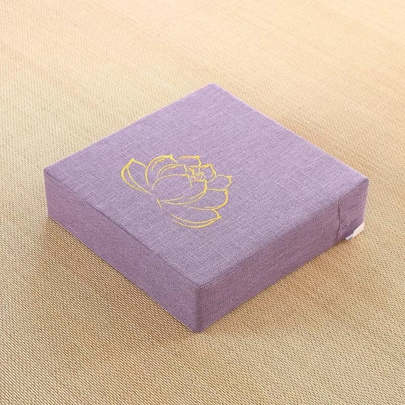 Coussin de méditation yoga | Dreamy Sloth® Violet pastel / 40x40 cm