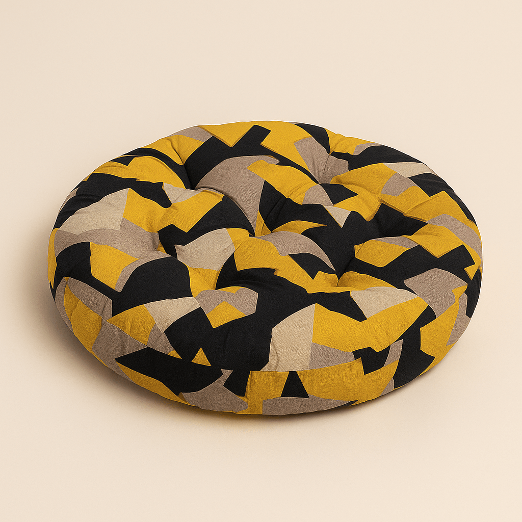 Coussin de méditation zen | Dreamy Sloth® Jaune / 55x55 cm