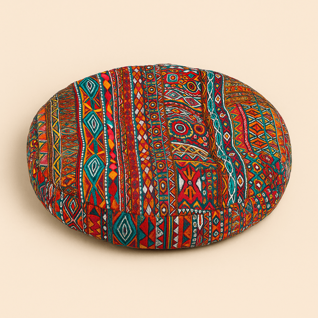 Coussin de sol intérieur | Dreamy Sloth® Rouge / 55x55 cm