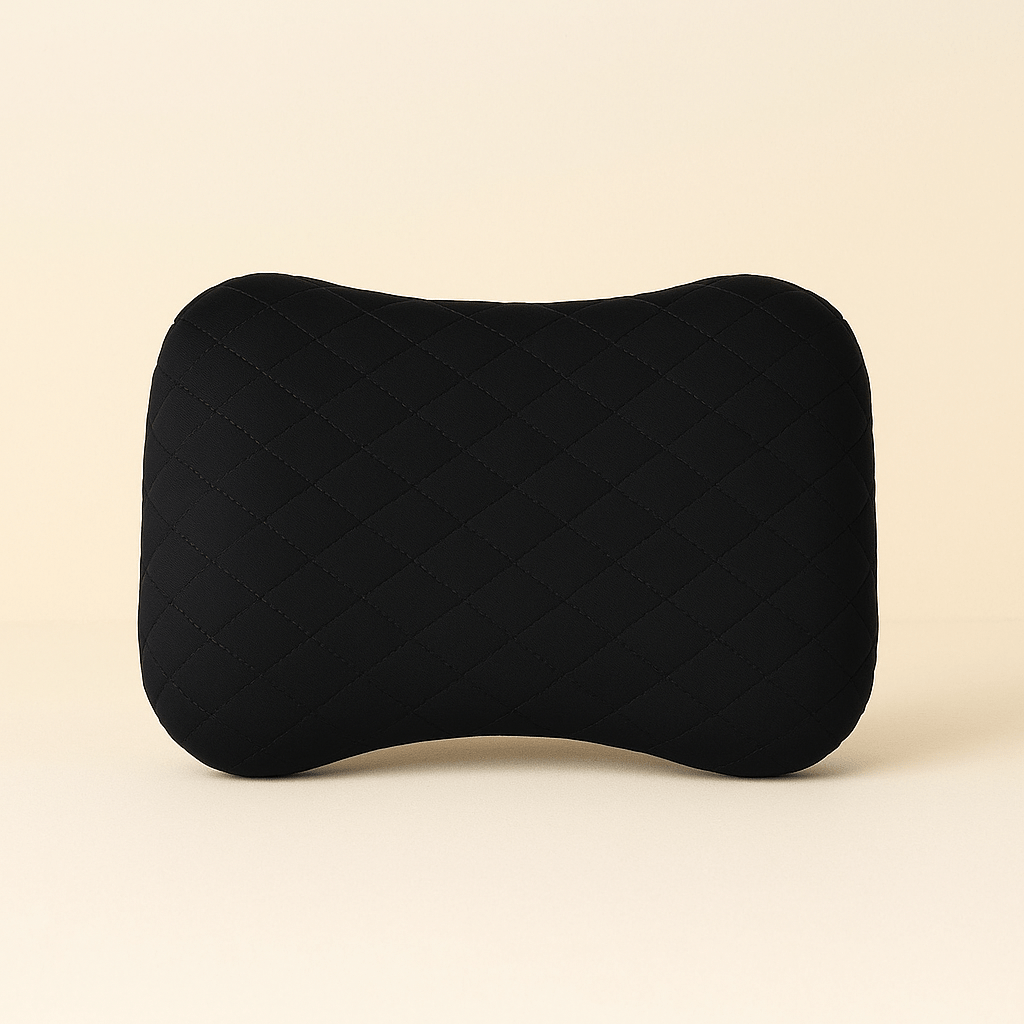 Coussin de voyage gonflable | Dreamy Sloth® Noir / 46x32 cm