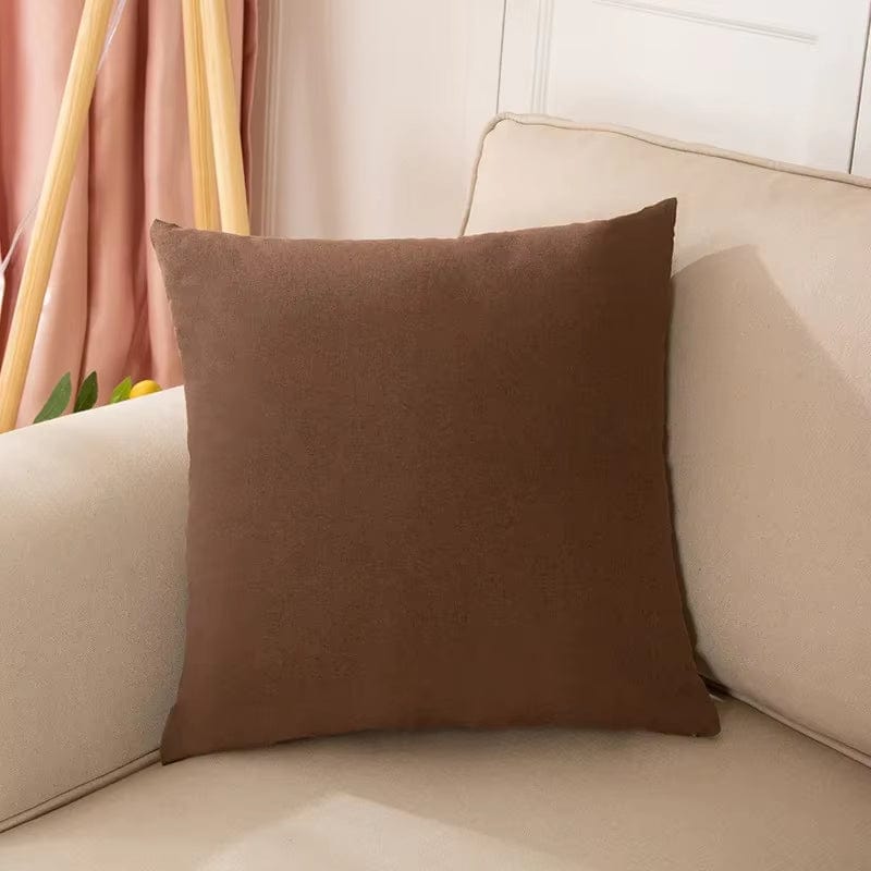 Coussin décoratif pour canapé | Dreamy Sloth® Marron / 40x40 cm