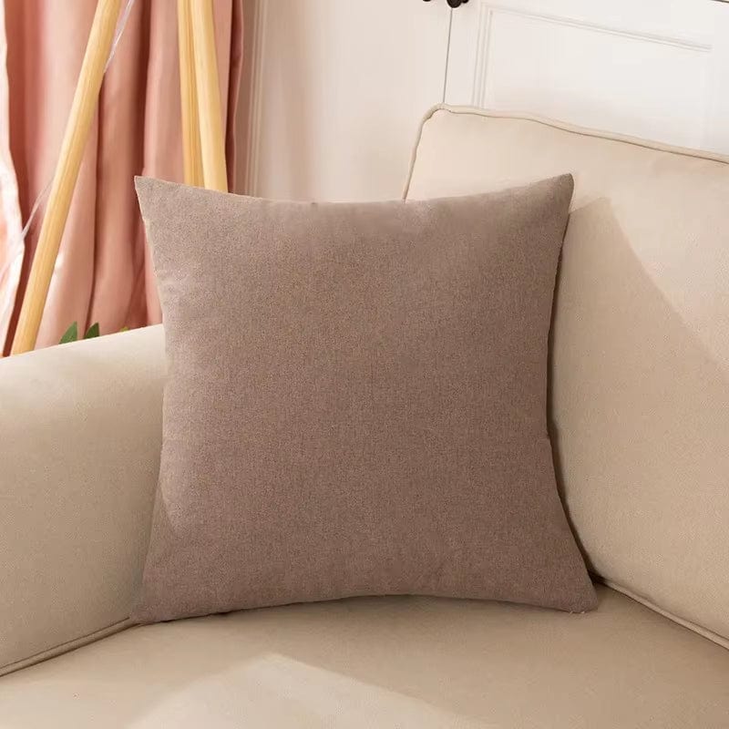 Coussin décoratif pour canapé | Dreamy Sloth® Marron clair / 40x40 cm