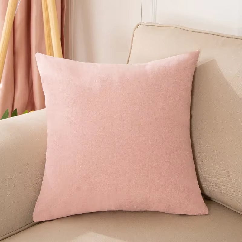 Coussin décoratif pour canapé | Dreamy Sloth® Rose pastel / 40x40 cm