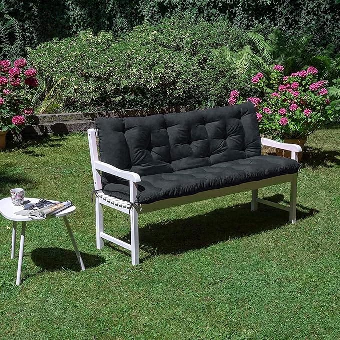 Coussin dossier pour banquette | Dreamy Sloth® Noir / 120x100 cm