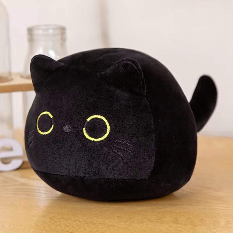 Coussin en forme de chat | Dreamy Sloth® Noir / 10 cm