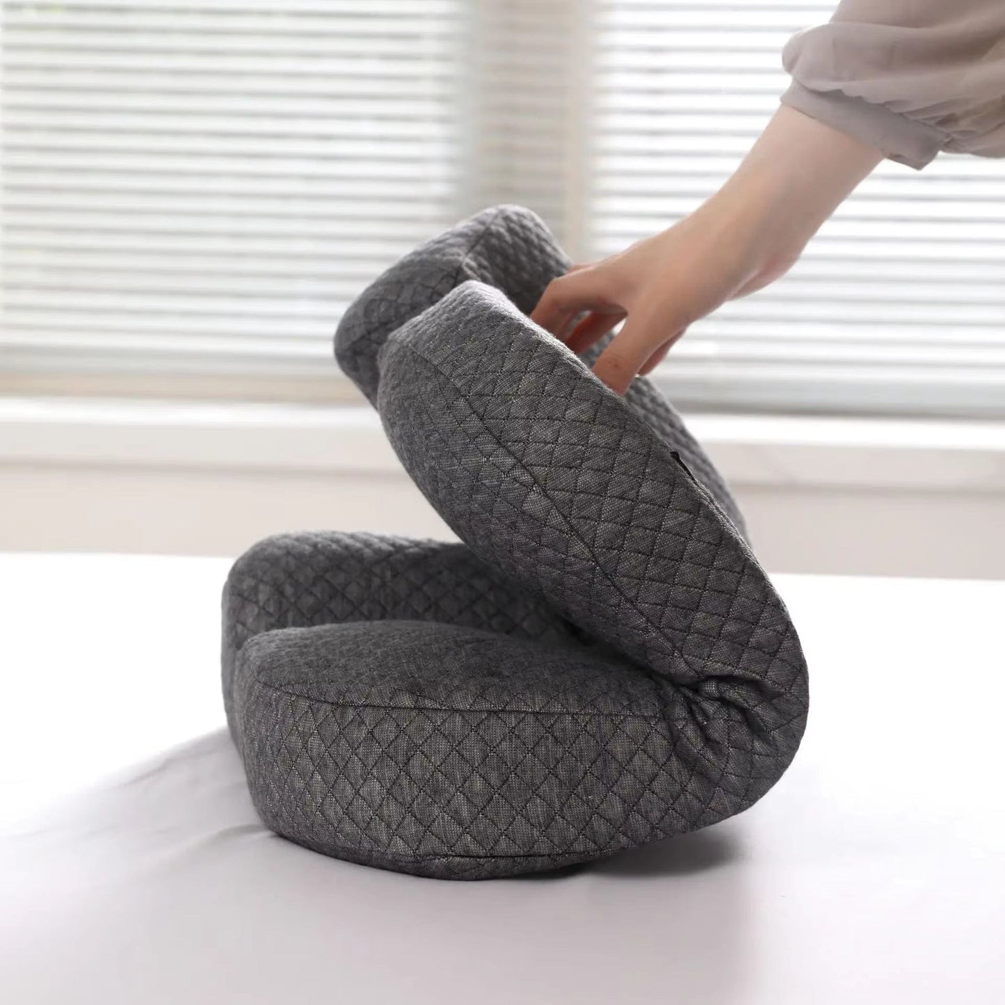 Coussin ergonomique a memoire de forme | Dreamy Sloth® Gris foncé / 52x35 cm