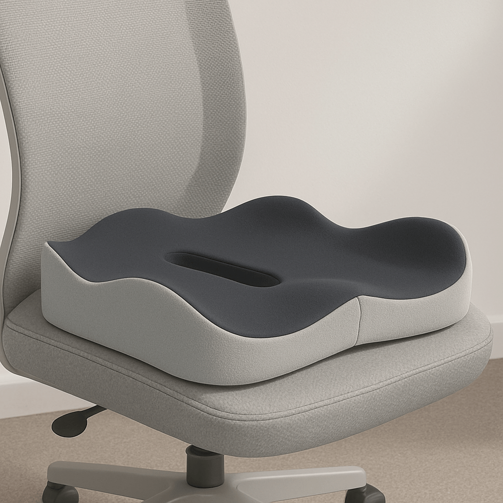 Coussin ergonomique chaise | DreamySloth® Gris / 40x33 cm