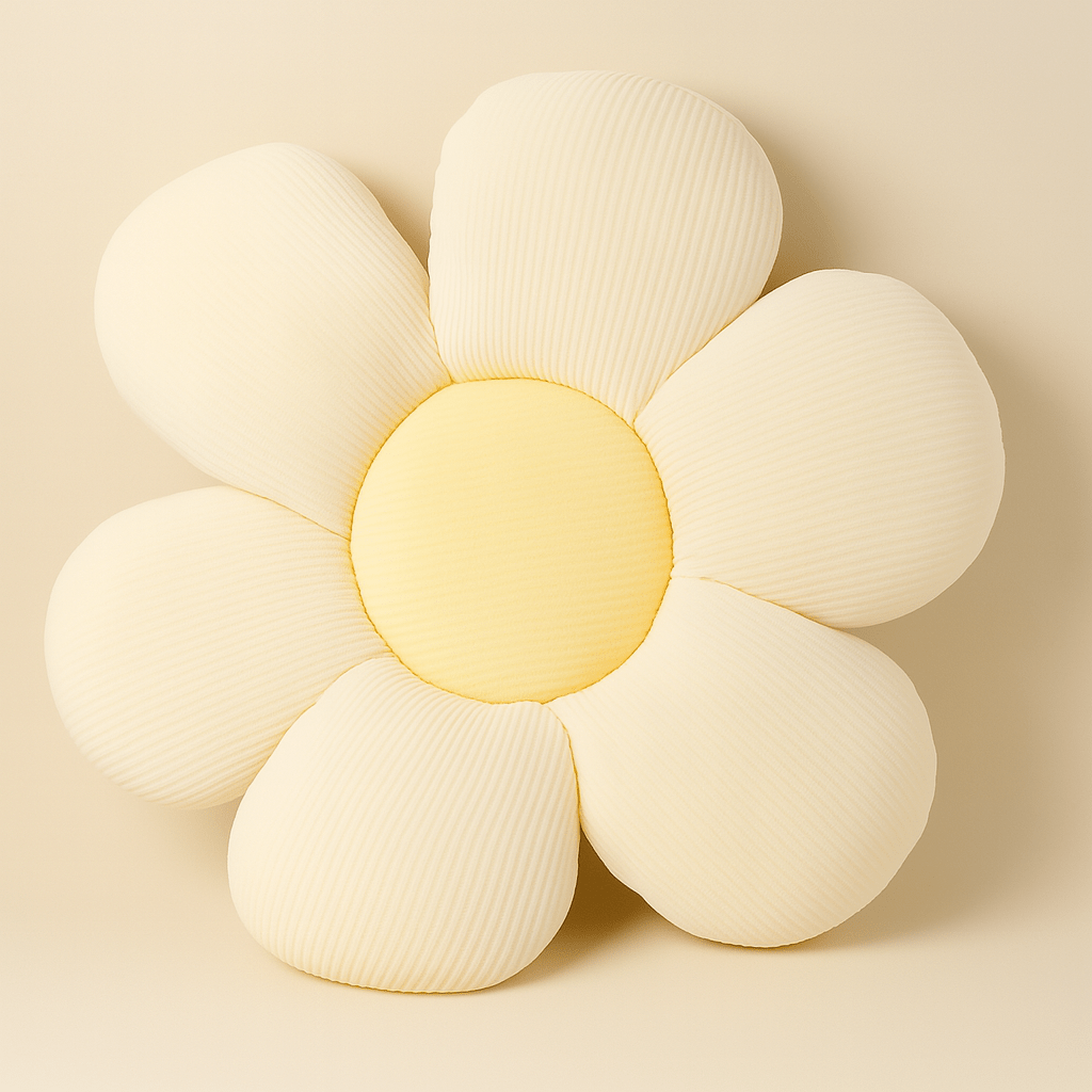 Coussin fleur blanc | Dreamy Sloth®