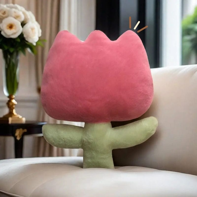 Coussin forme fleur | Dreamy Sloth® Rose / 40 cm