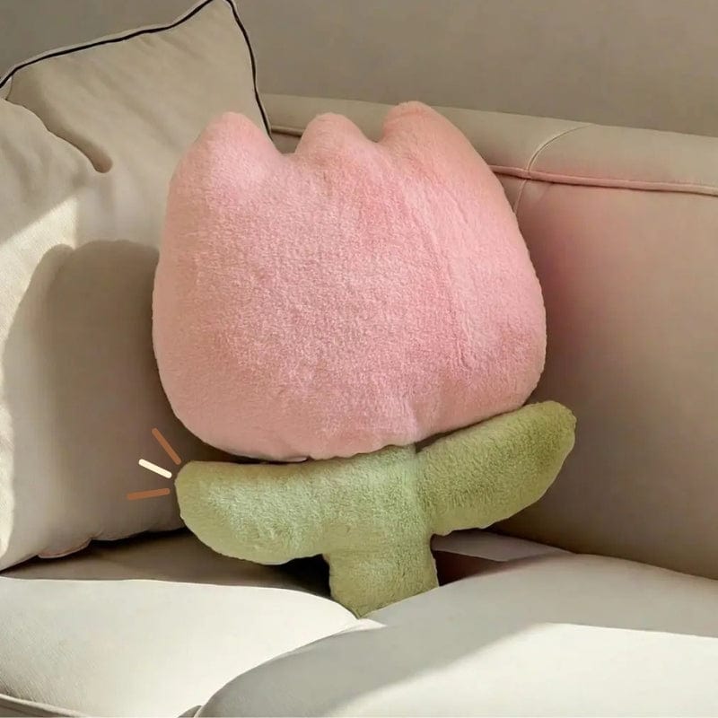 Coussin forme fleur | Dreamy Sloth® Rose pastel / 40 cm