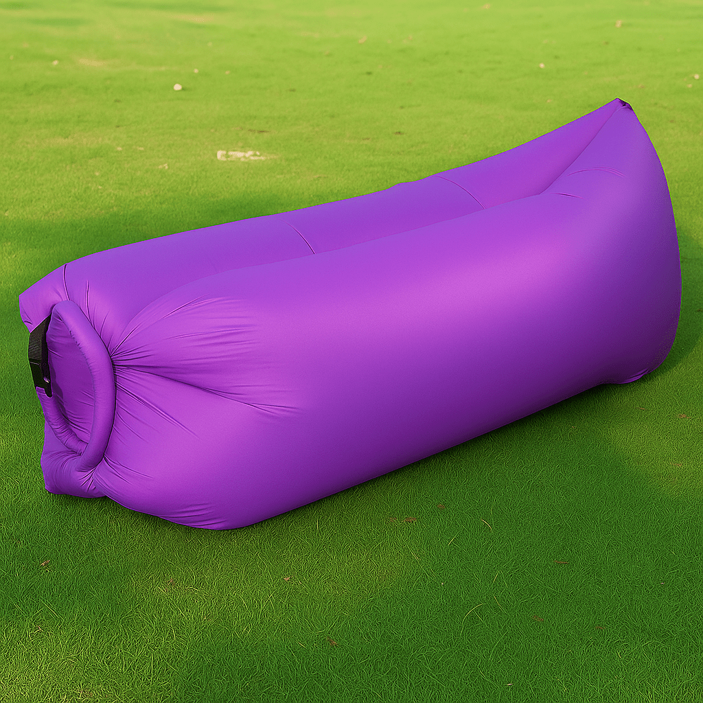 Coussin gonflable pour la plage | DreamySloth® Violet / 200x70 cm