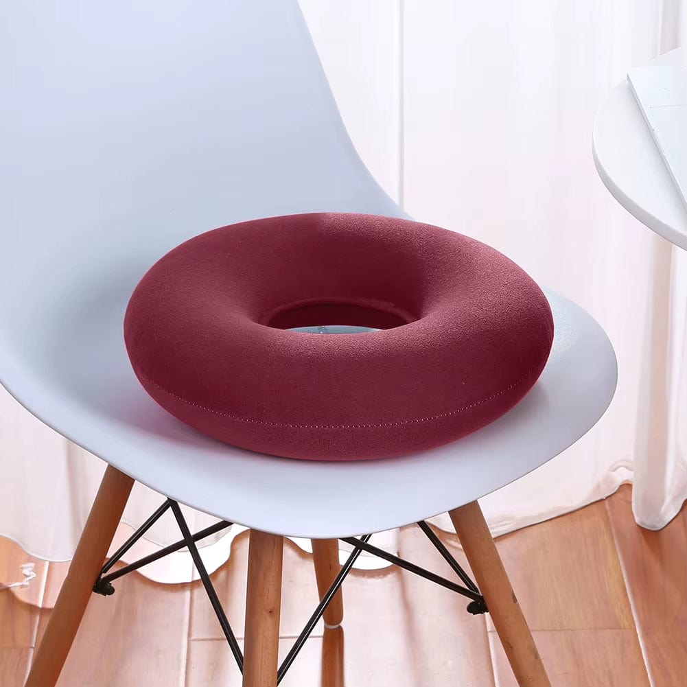 Coussin gonflable rond | Dreamy Sloth® Rouge / 35x35 cm