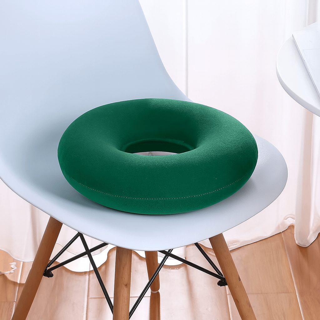 Coussin gonflable rond | Dreamy Sloth® Vert / 35x35 cm