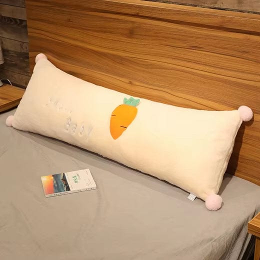 Coussin long lit | Dreamy Sloth® Orange / 60 cm