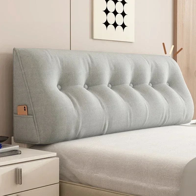 Coussin long tête de lit | Dreamy Sloth® Gris clair / 60x50x20 cm