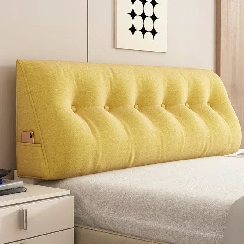 Coussin long tête de lit | Dreamy Sloth® Jaune / 60x50x20 cm