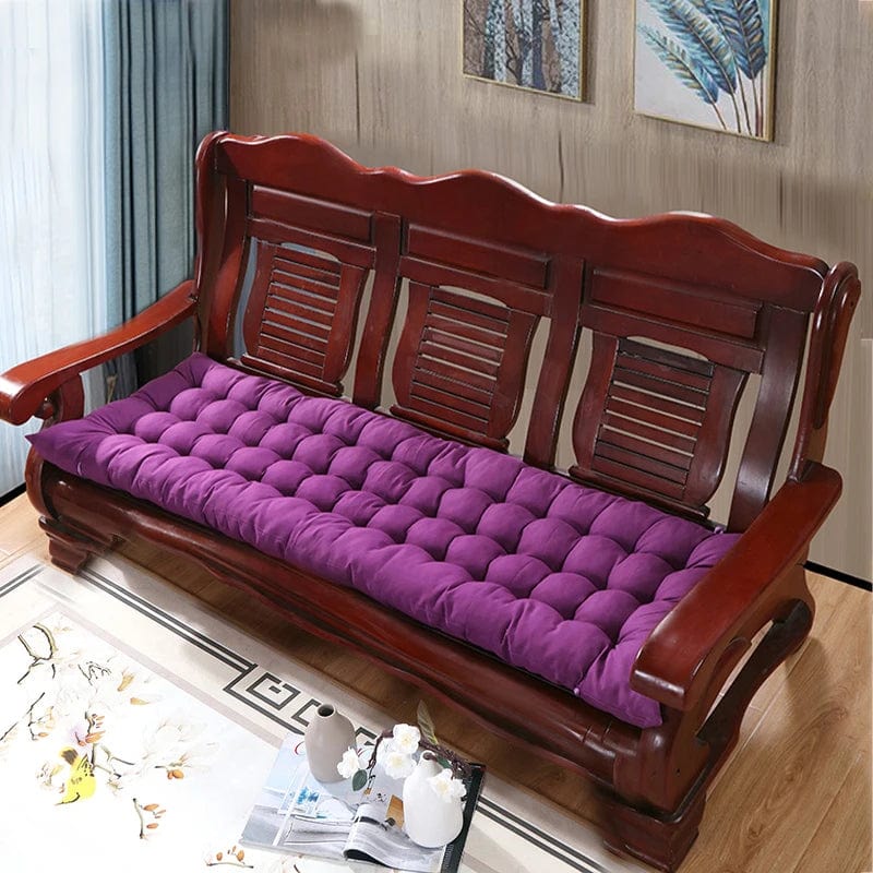 Coussin matelassé pour banquette | Dreamy Sloth® Violet / 53x53 cm