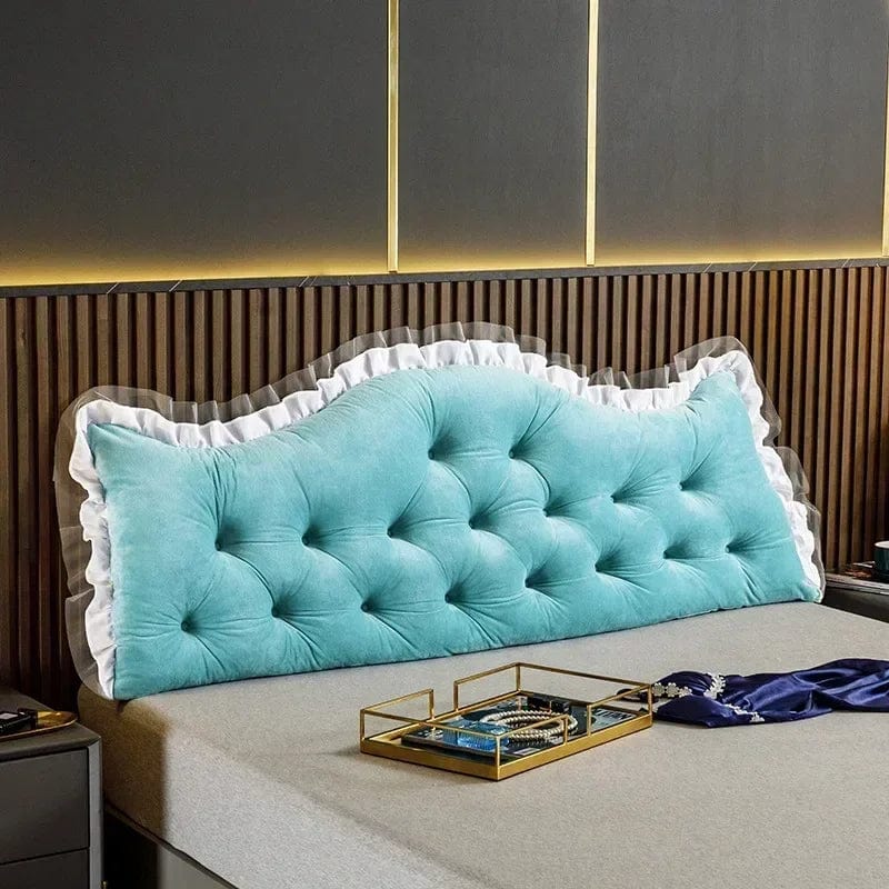 Coussin mural tete de lit | Dreamy Sloth® Cyan / 90x50 cm