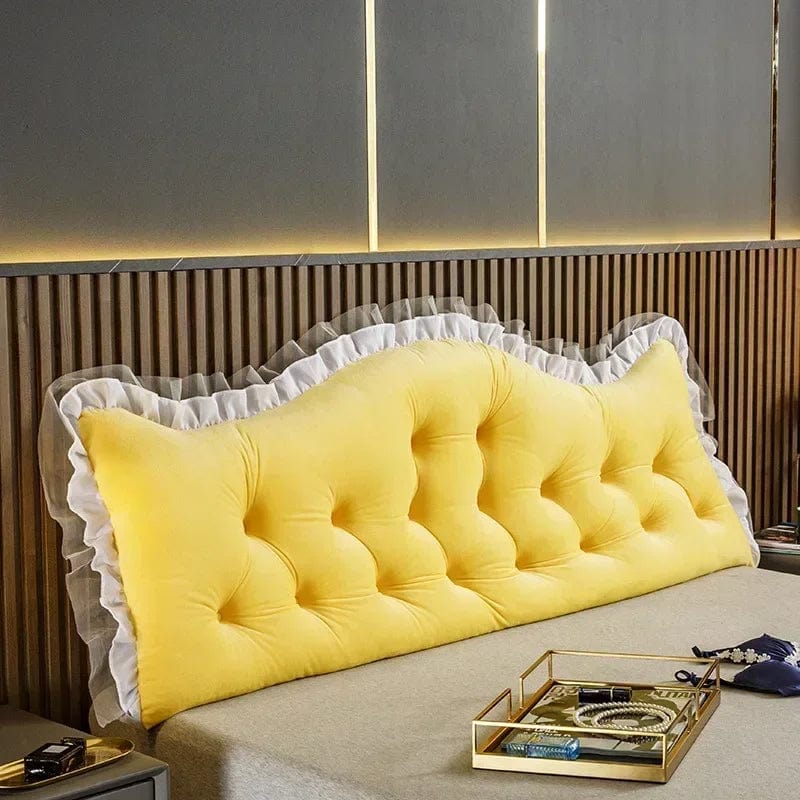 Coussin mural tete de lit | Dreamy Sloth® Jaune / 90x50 cm