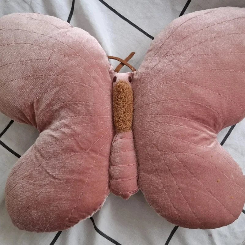 Coussin papillon | Dreamy Sloth® Rose / 30 cm
