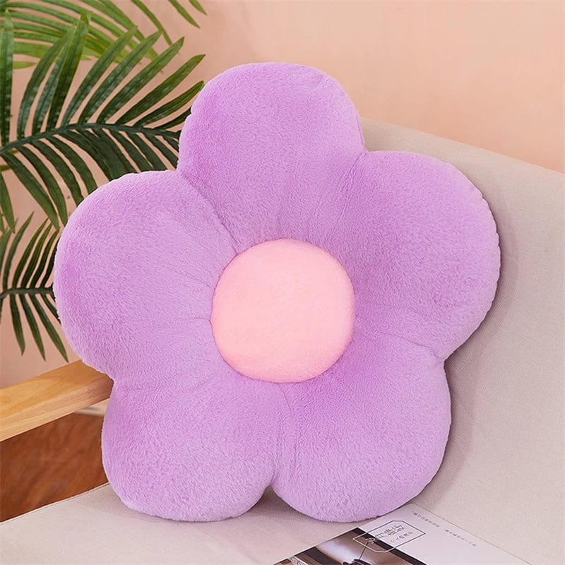 Coussin petite fleur | Dreamy Sloth® Violet / 35x35 cm
