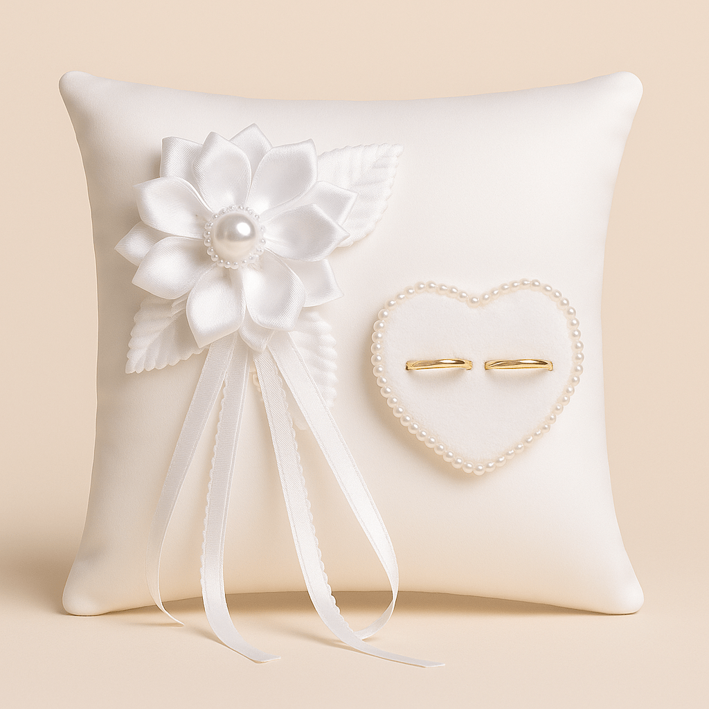 Coussin porte alliance | Dreamy Sloth® Blanc / 20x20 cm