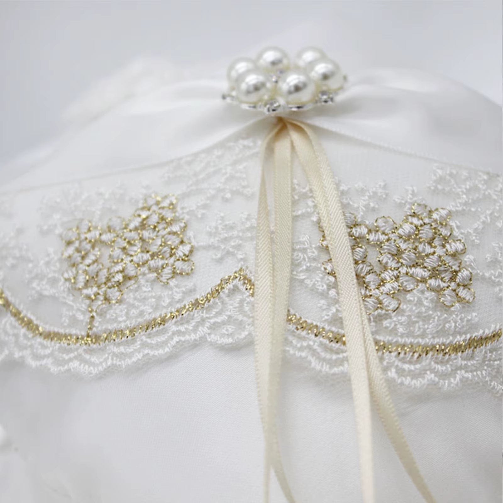 Coussin pour alliance mariage | Dreamy Sloth® Blanc / 20x20 cm