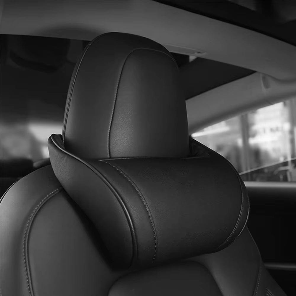 Coussin pour appui tete voiture | Dreamy Sloth® Noir / 26x13 cm