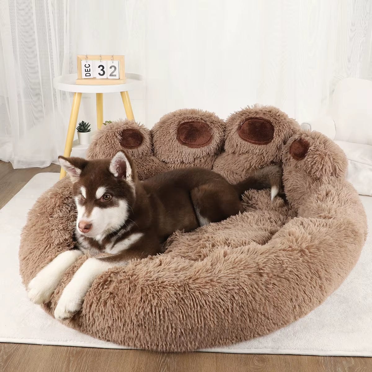 Coussin pour chien apaisant| Dreamy Sloth® Marron / 50 cm