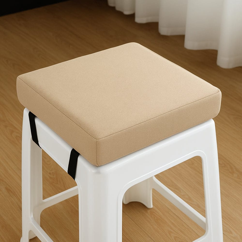 Coussin pour tabouret | Dreamy Sloth® Beige / 30x30 cm
