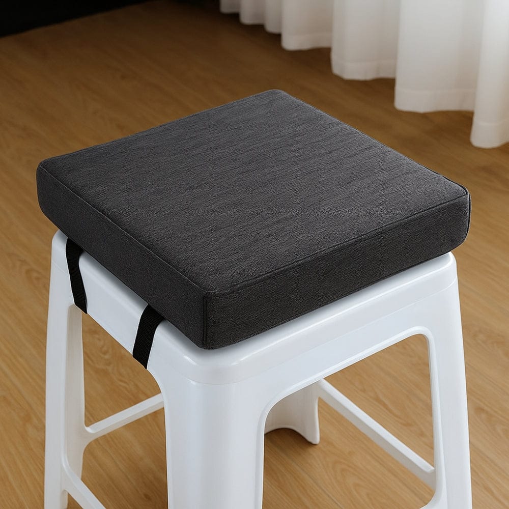 Coussin pour tabouret | Dreamy Sloth® Gris foncé / 30x30 cm