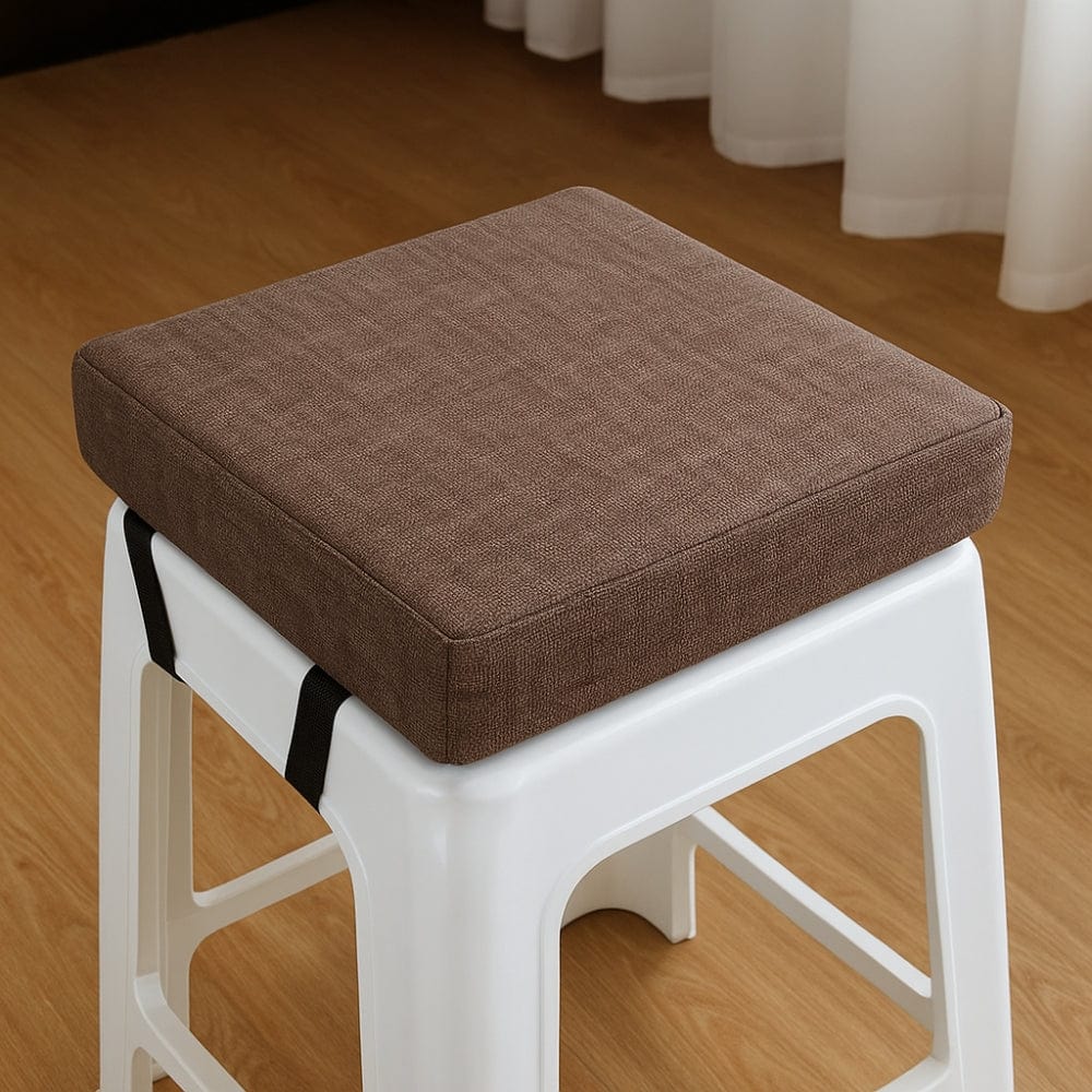 Coussin pour tabouret | Dreamy Sloth® Marron / 30x30 cm