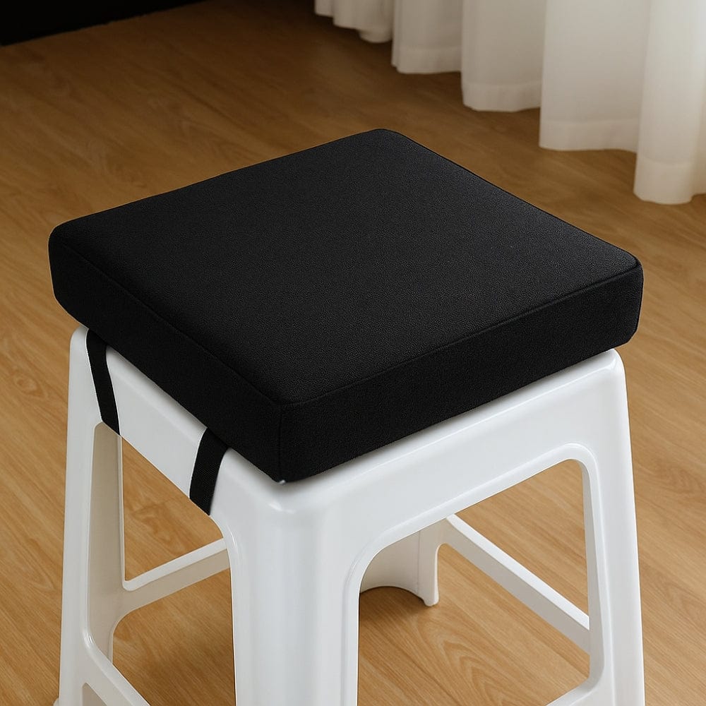 Coussin pour tabouret | Dreamy Sloth® Noir / 30x30 cm