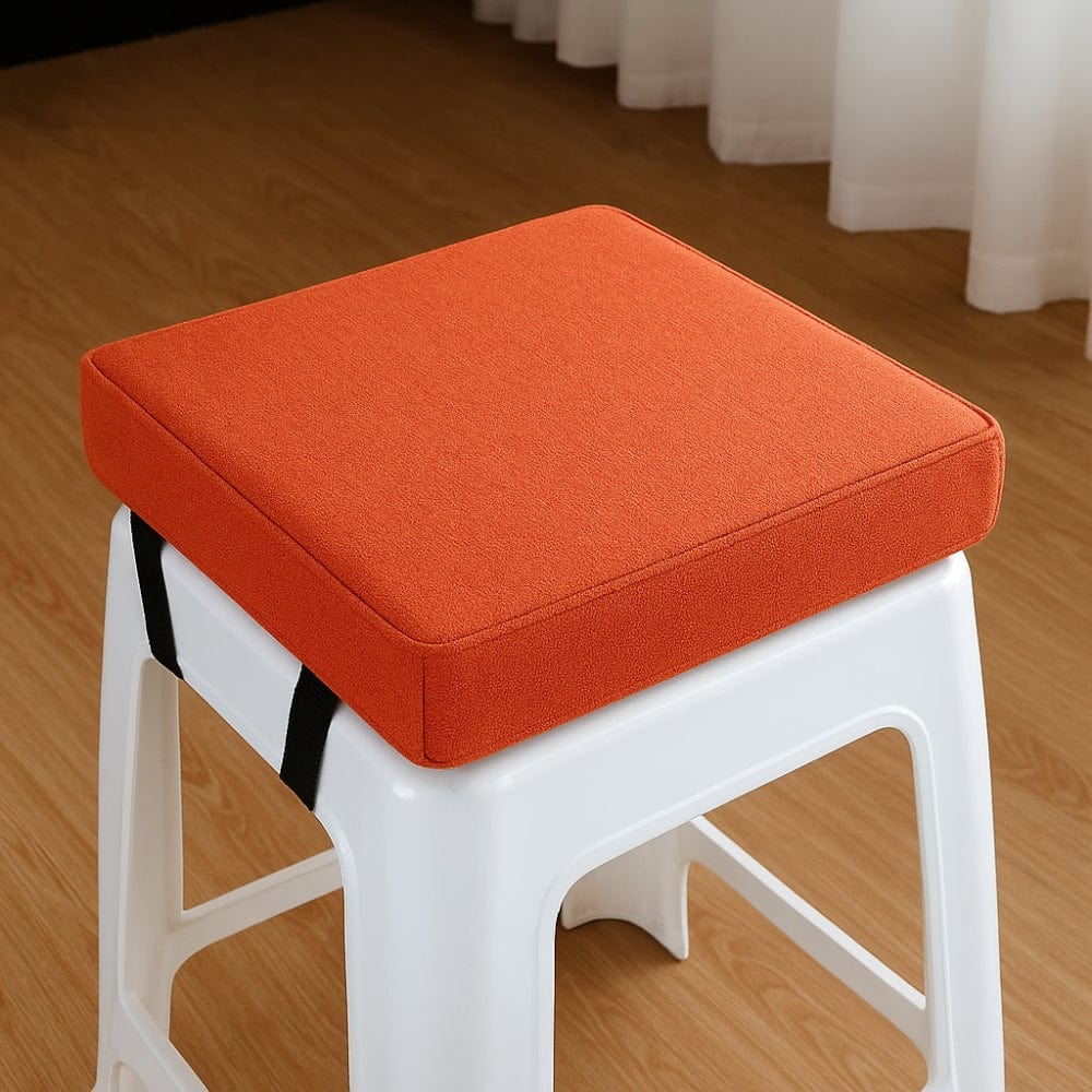 Coussin pour tabouret | Dreamy Sloth® Orange / 30x30 cm