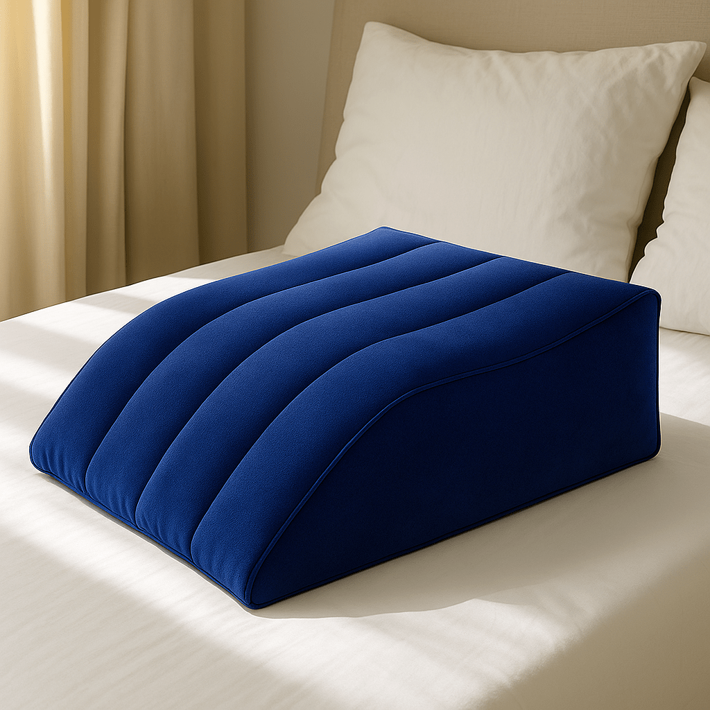 Coussin relève jambes gonflable | Dreamy Sloth® Bleu / 63x50 cm