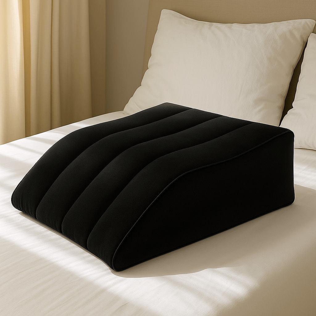 Coussin relève jambes gonflable | Dreamy Sloth® Noir / 63x50 cm