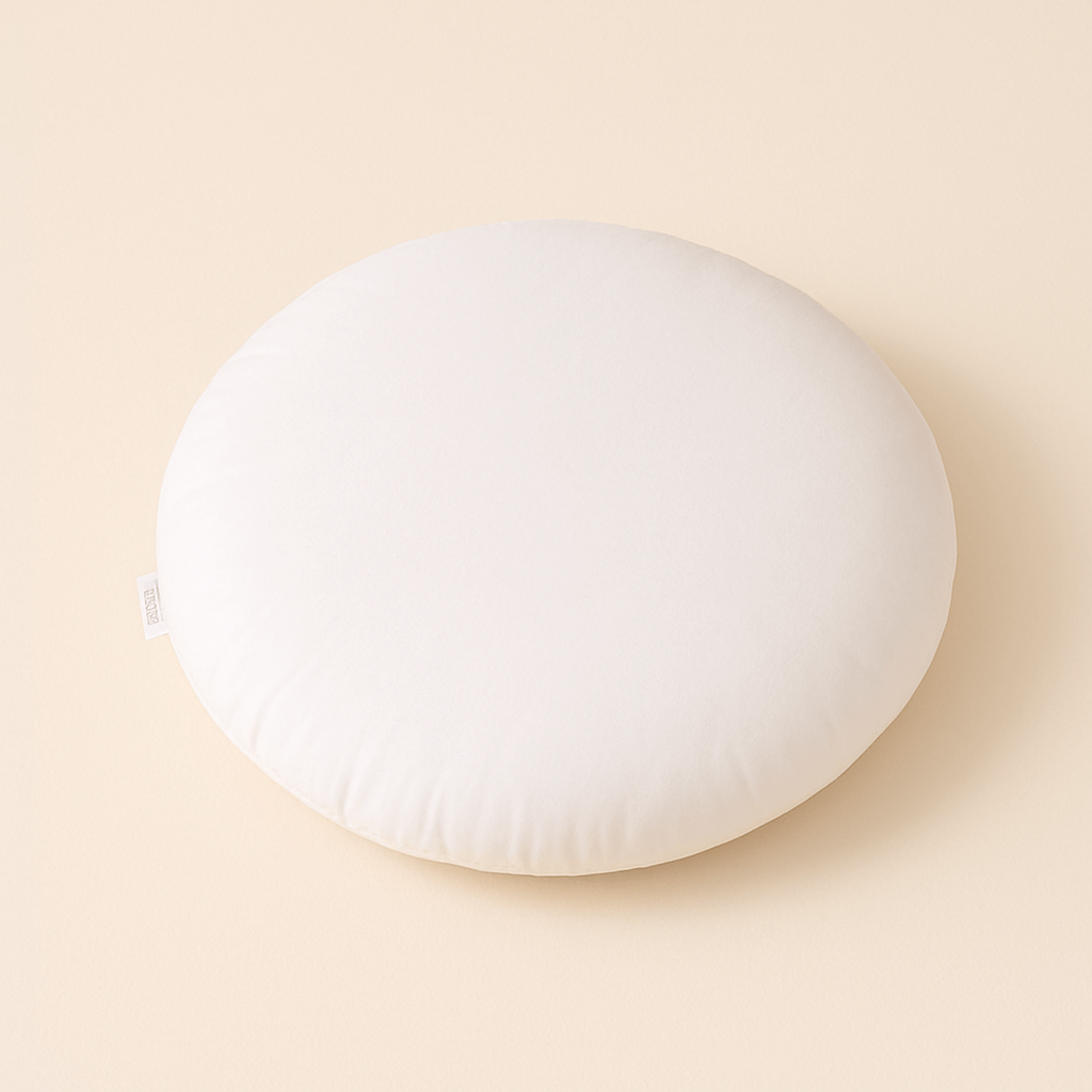 Coussin rond blanc | Dreamy Sloth®