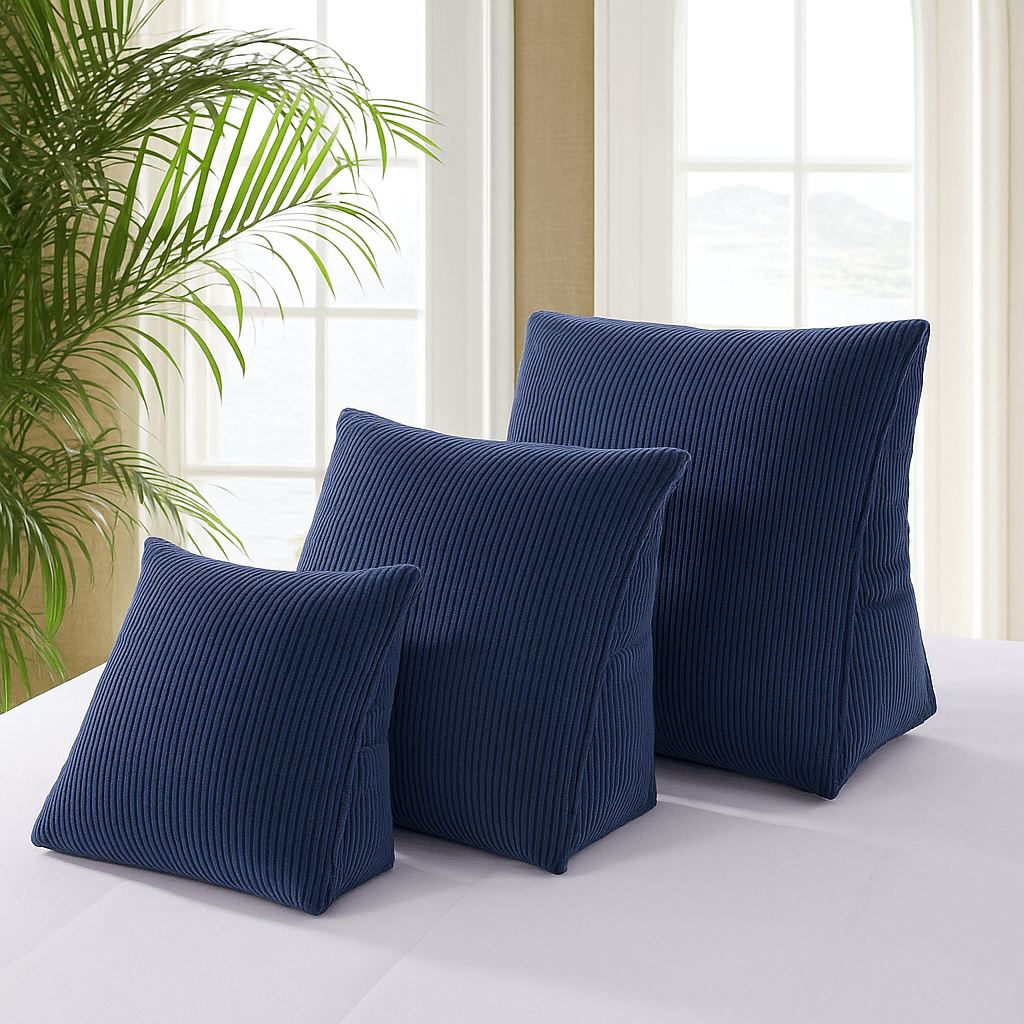 Coussin triangle | Dreamy Sloth® Bleu / 40x36 cm