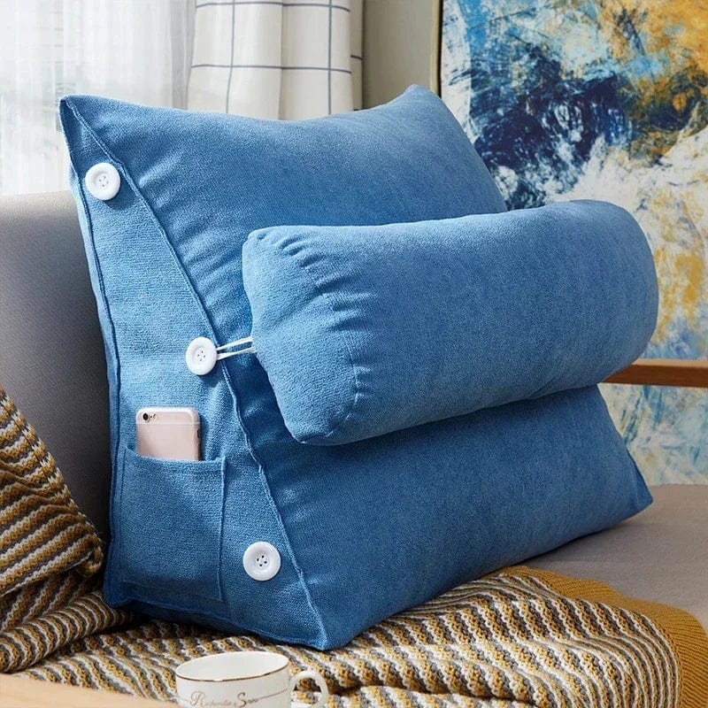Coussin triangulaire | Dreamy Sloth® Bleu ciel