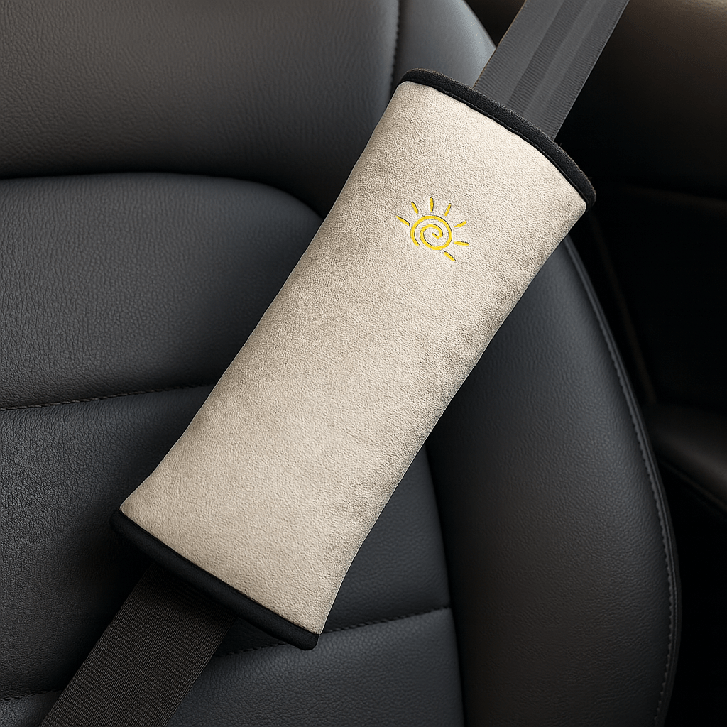 Coussin voiture enfant | Dreamy Sloth® Blanc / 29x12 cm