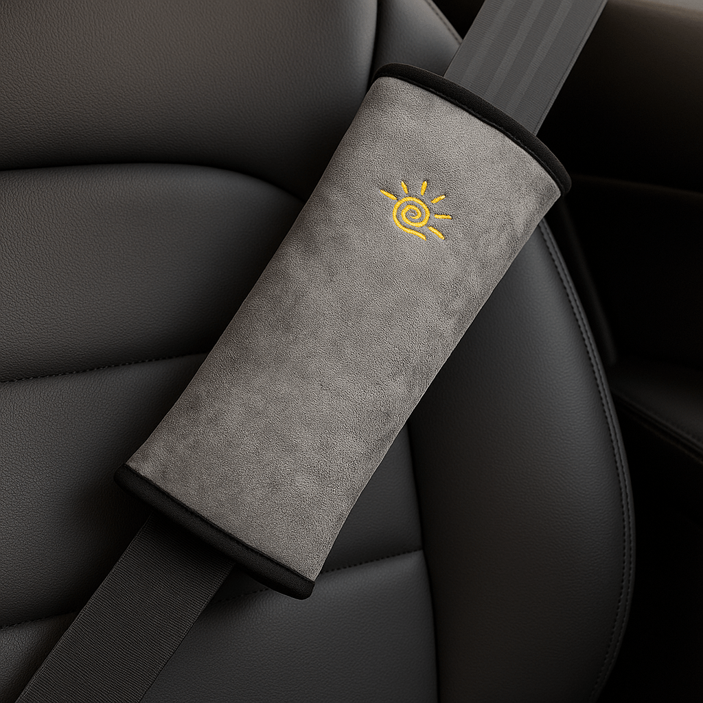 Coussin voiture enfant | Dreamy Sloth® Gris / 29x12 cm