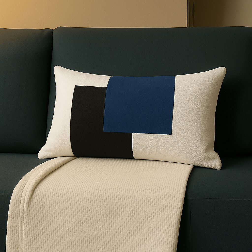 Grand coussin pour canapé | DreamySloth® Bleu / 30x50 cm