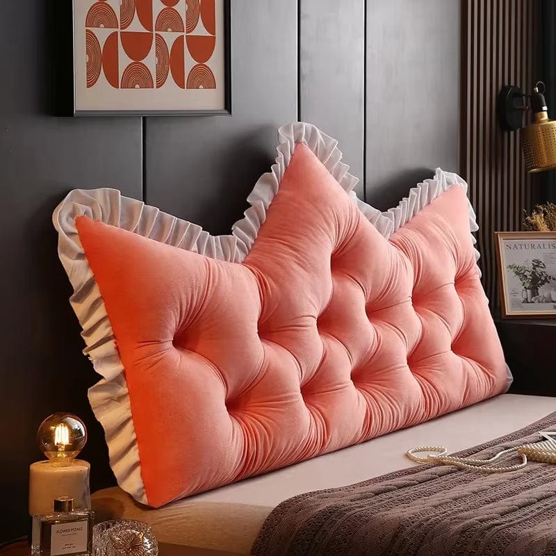 Grand coussin pour tete de lit | Dreamy Sloth® Rose pastel / 90x50 cm