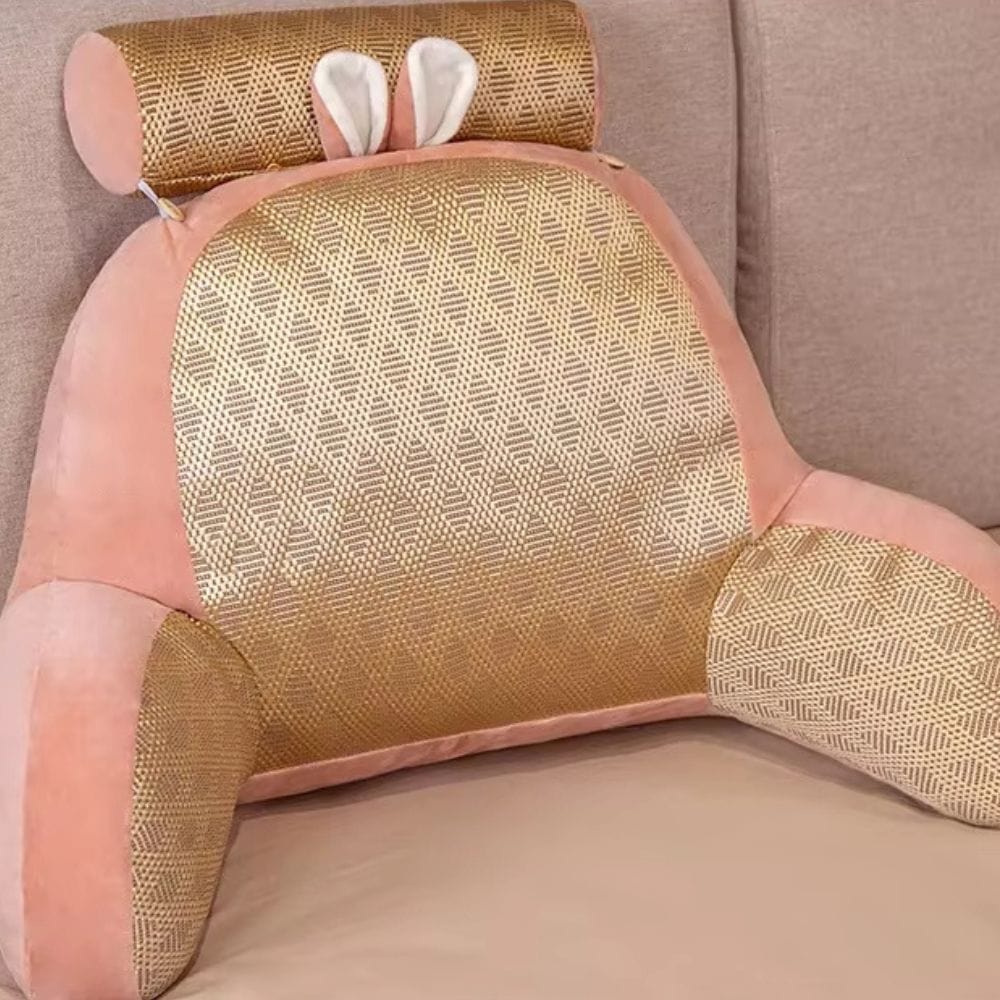 Gros coussin de lecture | Dreamy Sloth® Rose / 35x60x20 cm