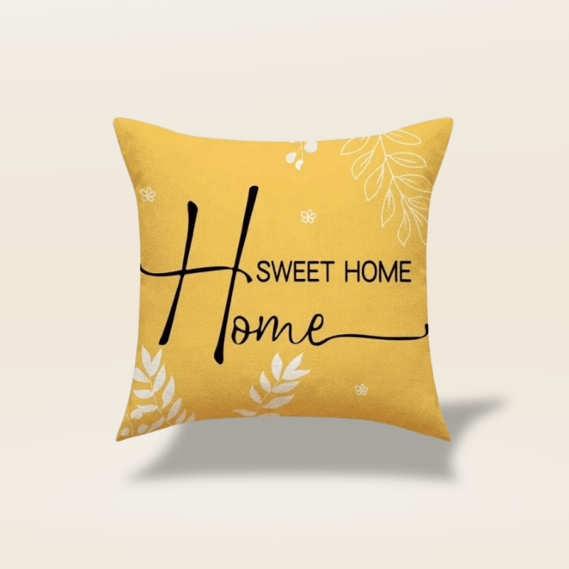 Housse de coussin gris et jaune | Dreamy Sloth® Housse home / 45x45 cm
